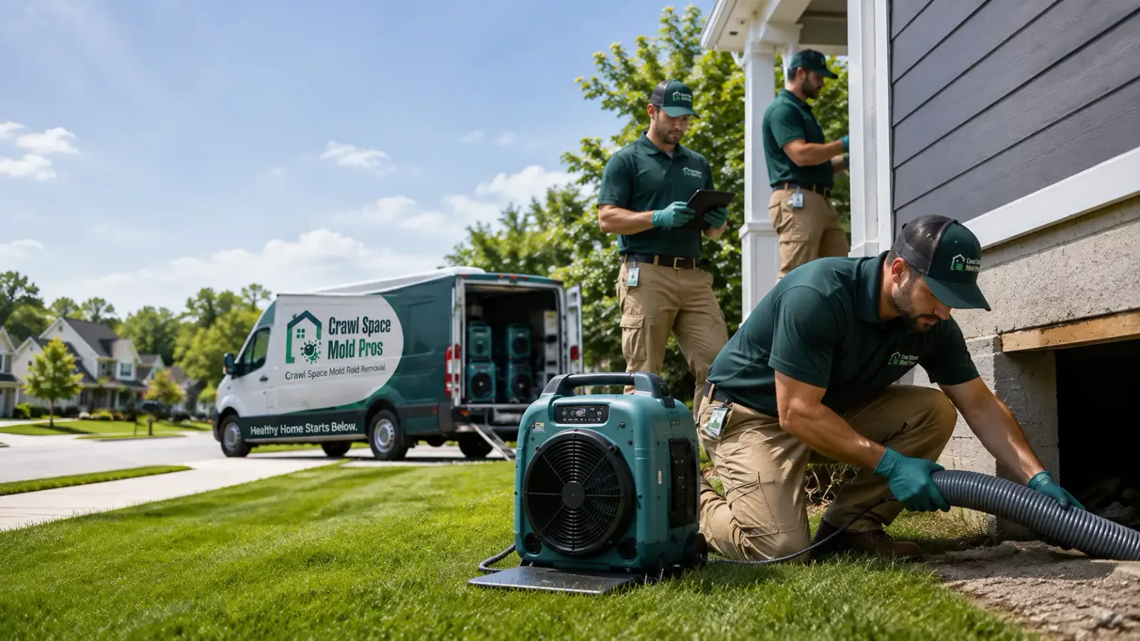 Crawl Space Mold Removal in Bath, SD